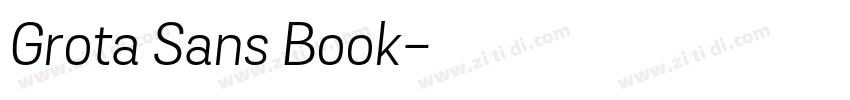 Grota Sans Book字体转换
